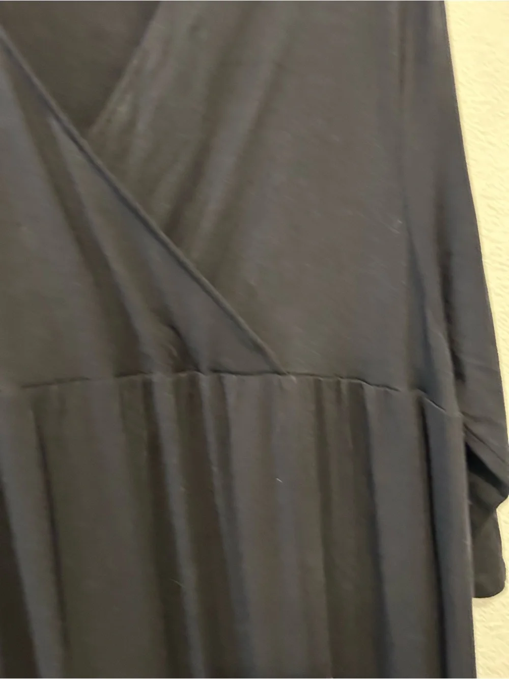 Ulla Popken Black Wrap-Front Maxi Dress